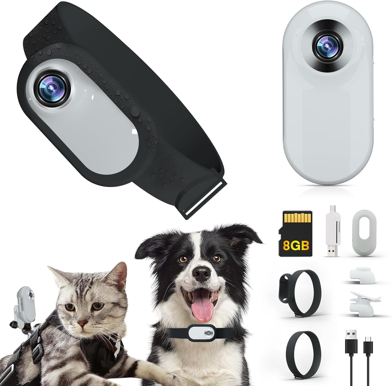 Collar Con Cámara HD Para Perro o Gato